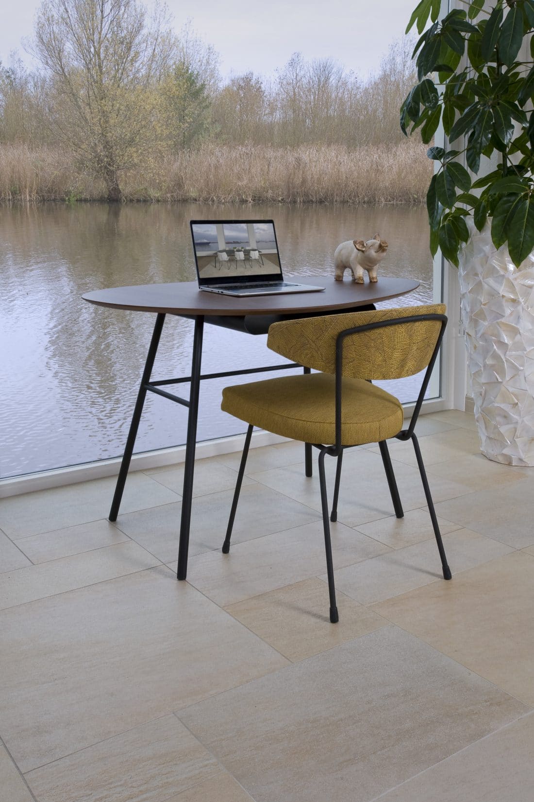 Zuhause-Arbeitsplatz-Wohnzimmer-Schreibtisch-Tisch-Twinny-Schreibtisch