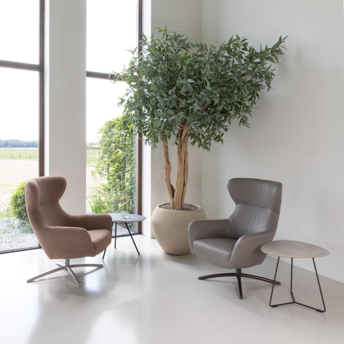 Layla Drehsessel Stoff Rosa Layla Design Sessel Leder Grau Breesnewworld