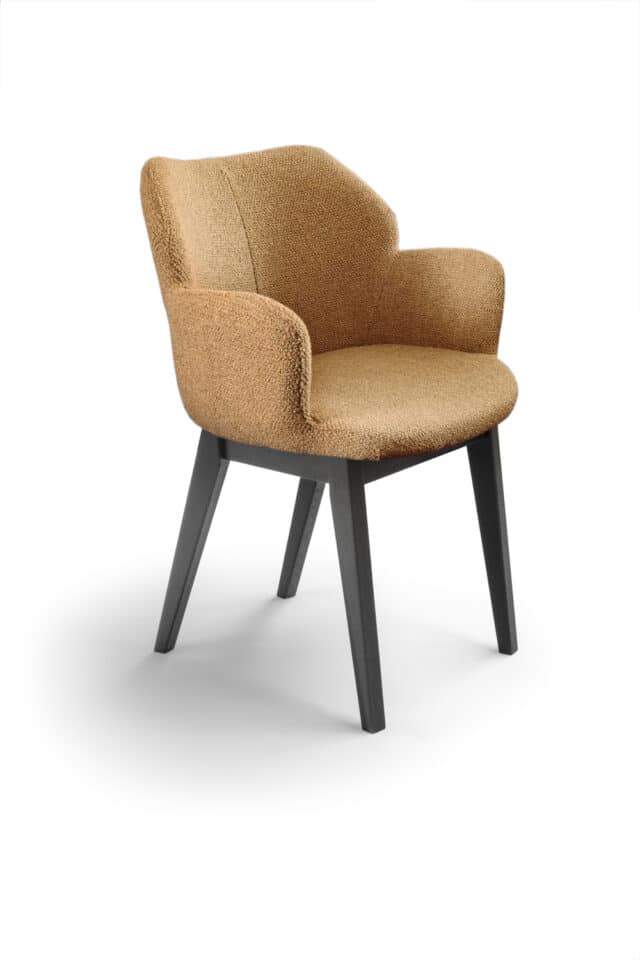 Eetkamerstoel Toby Arm 8211 Houten Poot