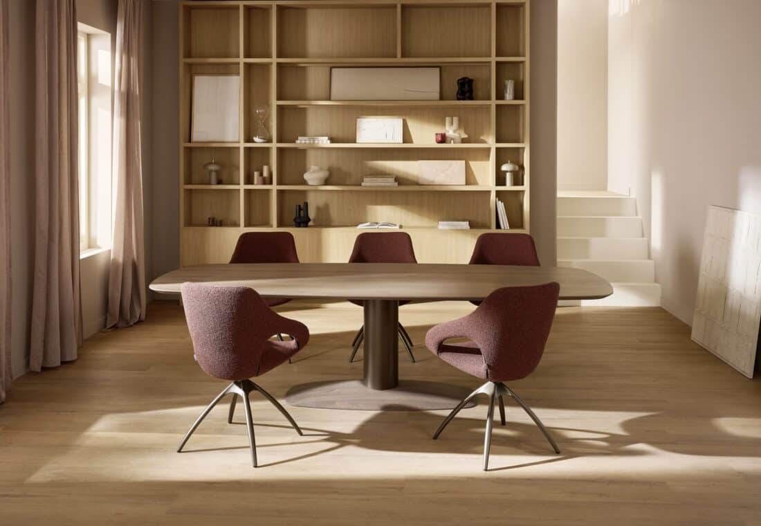 Spisebord 280cm Blizz Swamp Oak Quby Drejestol Moderne Monza Multi 31